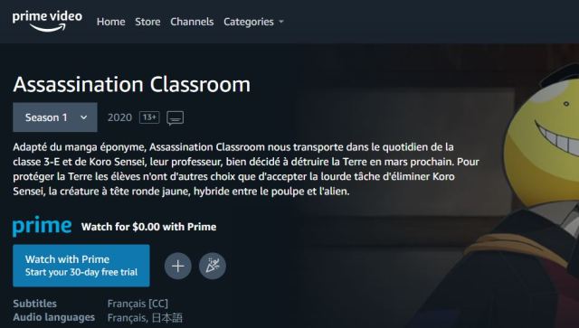 Mediatoon releases French anime library on  Prime Video in